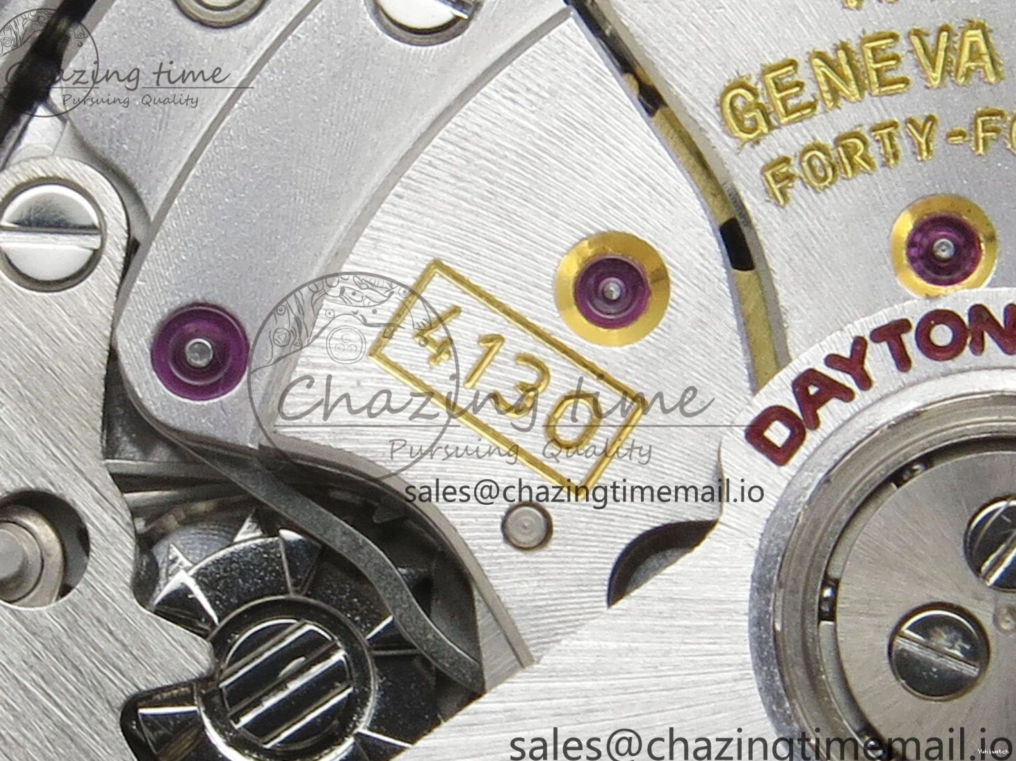 White SONIC Case Black Rainbow Daytona Bezel SA4130 Best and Rainbow Bracelet Dial Edition Ceramic 0113